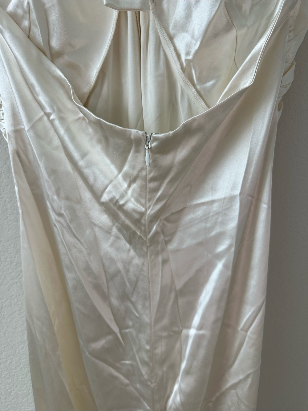 Reformation Veria 100% Silk Dress Ivory Maxi Dress Bridal SZ US 6 NWT - Picture 6 of 7